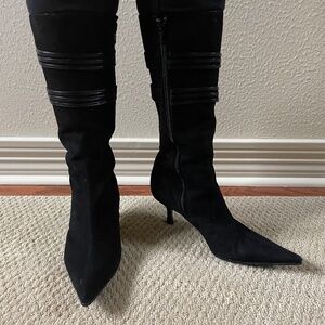 Via Spiga Black Suede Boots (8 US)